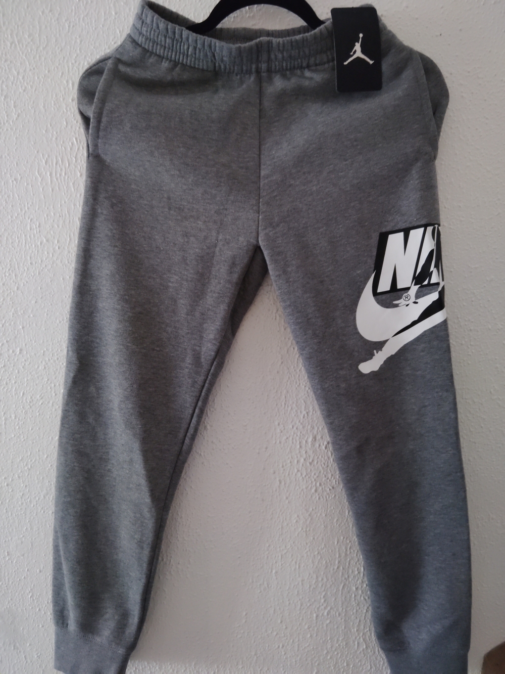 Nike Grey Kids' Logo Joggers with White Swoosh
